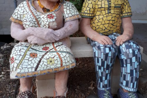 זוג רכלנים עם פסיפס - אסתי דרור